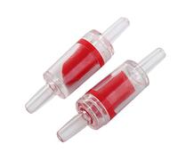 Uxcell Plastic Aquarium Fish Bowl Non-return Air Pump Check Valve, Clear Red, 2-Piece