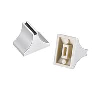 uxcell Plastic Straight Slide Potentiometer Flat Push Knob Insert Shaft 4x1.6mm Silver Black 5pcs