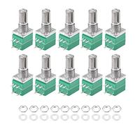 uxcell Potentiometer with Switch B100K Ohm Variable Resistors Single Turn Rotary Carbon Film Taper RV097NS 10pcs
