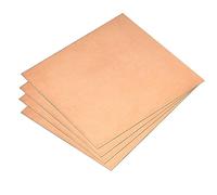 uxcell Pure Copper Sheet, 8pcs 2" x 2" x 0.02" 24 Gauge T2 Copper Metal Plate for Crafts, Electrical Repairs, Industry