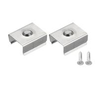 uxcell Rope Light Mounting Clips, Wall Channel Mounting Holder Accessories for 15mm to 17mm LED Neon Strip, Stainless Steel, Pack of 20