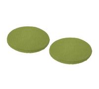 Uxcell Round Bar Stool Covers 2 Pack, Round Chair Covers with Elastic Bands Dia.11-14", Round Seat Cushions for Chairs Stool Slipcovers - Green