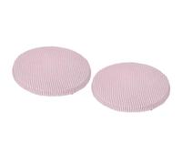 Uxcell Round Bar Stool Covers 2 Pack, Round Chair Covers with Elastic Bands Dia.11-14", Round Seat Cushions for Chairs Stool Slipcovers - Pink