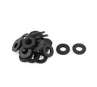 uxcell Rubber Flat Washers M10 20mm OD 10mm ID 3mm Thickness for Faucet Pipe Water Hose, Pack of 25