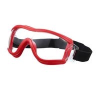 Uxcell Safety Glasses, Anti-Fog Goggles Protective Scratch Resistant Clear Lens Work Outdoor Eye Protection Safety Goggles for Men Women Industrial Lab, Red