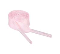 Uxcell Satin Ribbon Shoelaces Solid Color 1cm Wide Shoestrings Flat Shoe Laces for Sneakers 2 Pairs 60cm/23.6" Pink