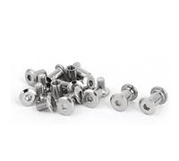uxcell Screw Post Male M6x10mm Belt Buckle Binding Bolts Leather Fastener 10 Sets