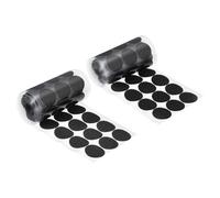 uxcell Self Adhesive Dots, 50 Pairs 1.18" - Blending Fabric Hook & Loop Tapes, Small Round Dots for Classroom, Office, Home, DIY Crafts (Black)