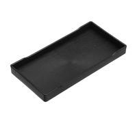 uxcell Serving Tray Small Black Mini Tray 4" x 8" Plastic Rectangular Wooden Serving Trays Decorative Ottoman Platter for Breakfast Kitchen Bathroom
