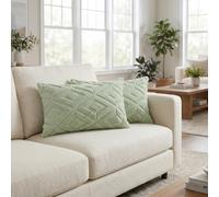 Uxcell Set of 2 Shaggy Plush Faux Fur Throw Pillow Covers for Sofa