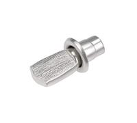 uxcell Shelf Bracket Pegs 5x19mm Nickel Plated Flat Spoon Shape Shelf Holder Support Pins with Mounting Nuts 50 Pcs