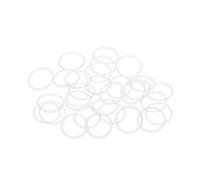 uxcell Silicone O-Rings 15mm OD, 12mm Inner Diameter, 1.5mm Width, Seal Gasket White 30Pcs