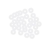 uxcell Silicone O-Rings, 4mm OD 1mm ID 1.5mm Width VMQ Seal Gasket for Compressor Valves Pipe Repair, White, Pack of 30