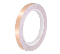 uxcell Single-Sided Conductive Tape Copper Foil Tape Adhesive 12mm x 20m/65.6ft for Guitar, EMI Shielding Crafts, Electrical Repairs, Stained Glass 1pcs