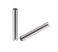 uxcell Slotted Spring Pin - M3 x 30mm 304 Stainless Steel Split Spring Roll Dowel Pins Plain Finish 20Pcs
