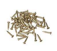 uxcell Small Tiny Brass Nails 1.2x8mm for DIY Decorative Pictures Wooden Boxes Household Accessories 50pcs