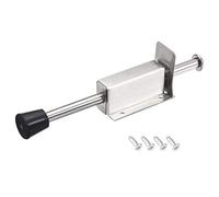 uxcell Stainless Steel Door Stopper Spring Loaded Telescopic Step-on Door Holder Stop and Release by Foot 200mmL