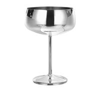 Uxcell Stainless Steel Martini Cocktail Glasses, 1Pcs 450ml/16 OZ Unbreakable Martini Glasses, Red Wine Glass Metal Shatter Proof for Wedding, Parties, Gift,Silver