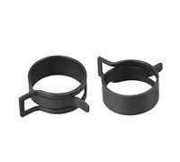 uxcell Steel Band Clamp 25mm Inner Dia Fit 26.5-29mm OD Hose Spring Band Type Action Fuel Line Silicone Tube Clip Clamp Black 5Pcs