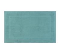 Uxcell Towel Cotton Banded Bath Mat, Reversible Step Out Soft Plush Bath Rug Absorbent Rug for Hotel Spa Bathtub Mat Blue 40 x 60 cm
