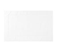 Uxcell Towel Cotton Banded Bath Mat, Reversible Step Out Soft Plush Bath Rug Absorbent Rug for Hotel Spa Bathtub Mat White 80 x 50 cm