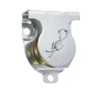 uxcell Wall Mounted Pulley 84mm Single Pulley Block, Iron Hanging Wire Towing Wheel, Cable Rope Runner Pulley Roller in Zinc Plated