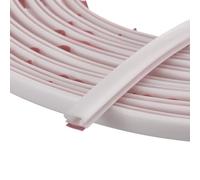 Uxcell Weather Stripping Seal Strip, 3 Meters x 10mm x 6mm Self Adhesive Rubber for 4-5mm Gap, Window and Door Soundproofing and Frame Gap Blocker (White)