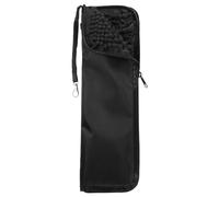 Uxcell Wet Umbrellas Bag 14.2"x5" Thicker Chenille Folding Umbrellas Sleeve Cover Portable Waterproof Case for Storage Carry Travel Home Outdoor, Black