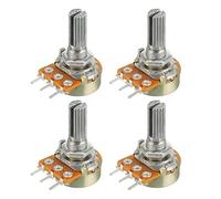 uxcell WH148 100K Ohm Variable Resistors Single Turn Rotary Carbon Film Taper Potentiometer 5pcs