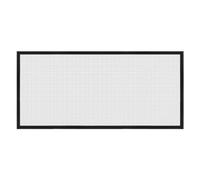 uxcell Window Screen Mesh, 24" x 55" DIY Fiberglass Netting Mesh Black Frame with Hook and Loop Adhesive Edging Grey Mesh for Bedroom, Living Room, Kitchen