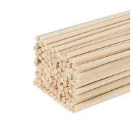 uxcell Wooden Dowel Rods,30cm/12 Round Dowel Rod Wood Sticks,3mm/0.12" Bamboo Stick for Arts Crafts, Photo Booth Props, DIY Building Model,50 Pack