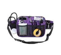 uxcellmo Nurse Organiser Waist Bag Waist Bag with Multiple Compartments and Tape Holder for Medical Scissors Grooming Kit (Purple)