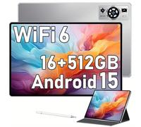 UXD Tablet 10-inch Android 15.0 Tablet, 16RAM+512GB ROM, Octa-Core /1280 * 800 HD+ IPS/4G+WiFi 6 /Bluetooth 5.0/GMS/TYPE-C/6,000mAh/5MegaPixel/OTG/3.5mm Headphone Jack/with keyboard mouse (Gray)