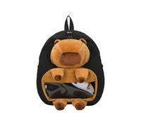 UxicRuya Adorable Capybara Plush Backpack for Kids and Adults, Black