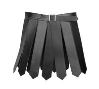 UxicRuya Ancient Roman Skirt - Authentic Costume for Historical Events, Black