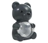 UxicRuya Bear-Shaped Watch Winder, Portable Display Stand, Sturdy and Professional Accessory for Men's and Women's Watches, Ideal for The Bedroom, Gray