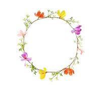 UxicRuya Floral Headband Flower Crown Boho Hair Accessories, mixed color floral