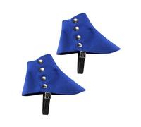 UxicRuya Men's Gangster Spats Photo Props Costume Steampunk Medieval Pirate Boot Covers, Blue