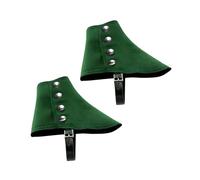 UxicRuya Men's Gangster Spats Photo Props Costume Steampunk Medieval Pirate Boot Covers, Green