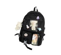UxicRuya School Backpack for Teen Girls,Laptop Bag,Middle School,Back to School Work Commuter Back Pack College Bookbag for Teens, Black