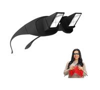 UXIETIN Crochet Glasses Horizontal High Definition Lazy Glasses Prism Periscope Looking Down for Crochet Reading and Watching TV for Seniors or Teenagers
