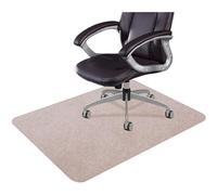 UXIYI Office Hardwood Floor Chair Mat,Computer Mat,36 "× 48" Gaming Computer Desk Chair Rolling Floor Mat,Large Anti-Slip Floor Protector,Beige,36x48in