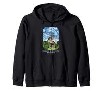 Uxmal Yucatan Mexico Main Mayan Pyramid Zip Hoodie