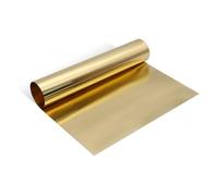 Uxney Brass Sheet, Brass Plate Gold Foil Sheets Brass Sheet Roll 1000 mm x 300 mm x 0.05 mm for Crafts, Electrical Repairs, DIY Projects