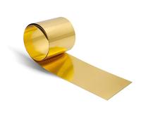 Uxney Brass Sheet Roll, Gold Foil Sheets 1000mm x 100mm x 0.4mm for Electrical Repairs, Model Making, Craft Projects - DIY Metal Sheets