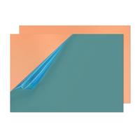 Uxney Copper Sheet, Copper Plate 100 mm x 150 mm x 0.8 mm, 99.9% Pure Copper Plate for DIY, Jewellery, Electrics, Repair, Industry (Pack of 2)