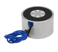 Uxney DC 12V 500N 110LB/50kg Suction Cup Round Electromagnet Magnetic Lifting Cylinder 50 x 30 mm