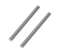 Uxney M12-1.75 x 100mm Fully Threaded Rod, 304 Stainless Steel All Thread Stud, High Strength Corrosion Resistant for Furniture, Machinery, DIY Projects（2 Pack）