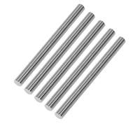 Uxney M5-0.8 x 100mm Fully Threaded Rod, 304 Stainless Steel All Thread Stud, High Strength Corrosion Resistant for Furniture, Machinery, DIY Projects（5 Pack）