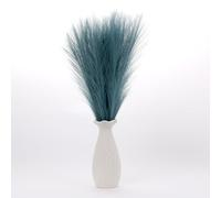 Uxney Pampas Grass，16.5" Faux Pampas Grass Short Decor，Simulated Reed Grass and Vase Filler for Home Decoration(Tiffany Blue，20PCS)